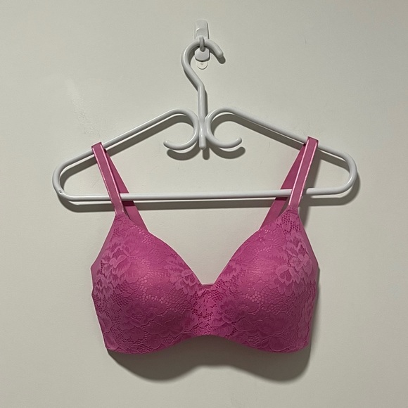 Knix Lace WingWoman Contour Bra - Pink Plum - Picture 6 of 8